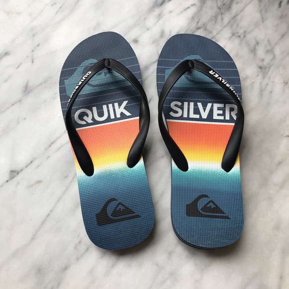 Quiksilver Flip Flops Mens Size 9